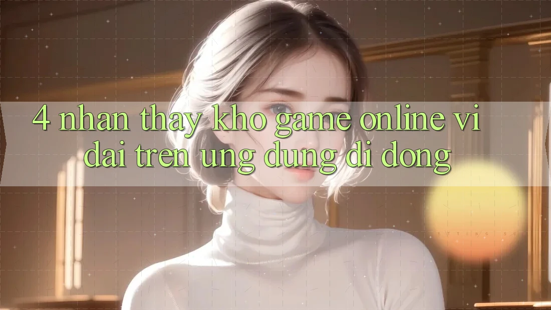 4. Nhận thấy kho game online vĩ đại trên ứng dụng di động 4. Nhận thấy kho game online vĩ đại trên ứng dụng di động
