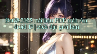 Bet88 2025 tài liệu PDF trên Android 15 cách đặt giới hạn