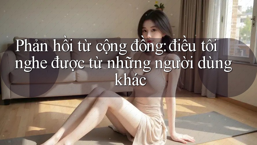 Phản hồi từ cộng đồng: điều tôi nghe được từ những người dùng khác Phản hồi từ cộng đồng: điều tôi nghe được từ những người dùng khác