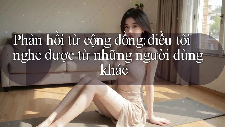 Phản hồi từ cộng đồng: điều tôi nghe được từ những người dùng khác Phản hồi từ cộng đồng: điều tôi nghe được từ những người dùng khác
