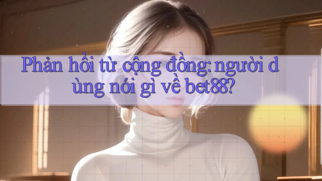 Phản hồi từ cộng đồng: người dùng nói gì về bet88? Phản hồi từ cộng đồng: người dùng nói gì về bet88?