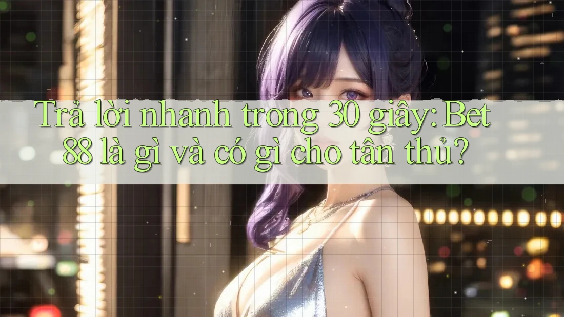 Trả lời nhanh trong 30 giây: Bet88 là gì và có gì cho tân thủ? Trả lời nhanh trong 30 giây: Bet88 là gì và có gì cho tân thủ?